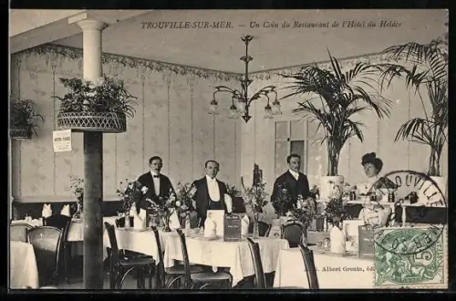 AK Trouville-sur-Mer, Un Coin du Restaurant de l`Hôtel du Hédier