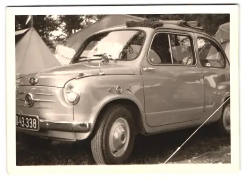 4 Fotografien Auto Fiat 600, Kennzeichen: O-43.338