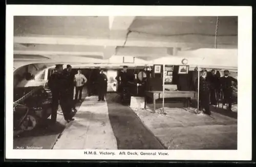 AK HMS Victory, Aft Deck, General View, Kriegsschiff
