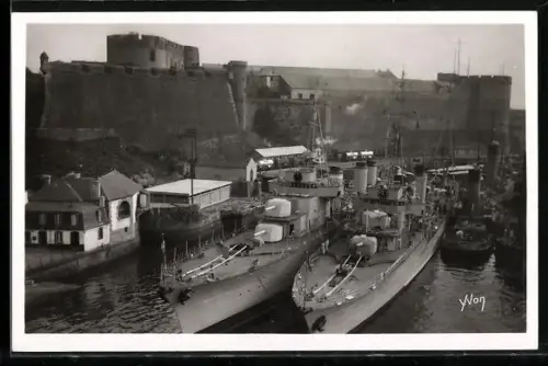 AK Brest, Französische Zerstörer im Kriegshafen