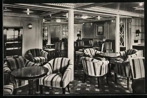 AK Passagierschiff Deutschland der Hamburg-Amerika-Linie, Damen-Salon der Touristen-Klasse