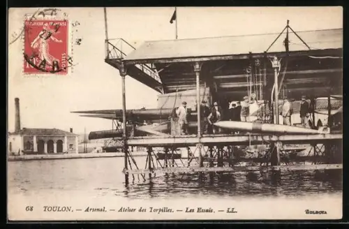 AK Toulon, Atelier des Torpilles, Les Essais