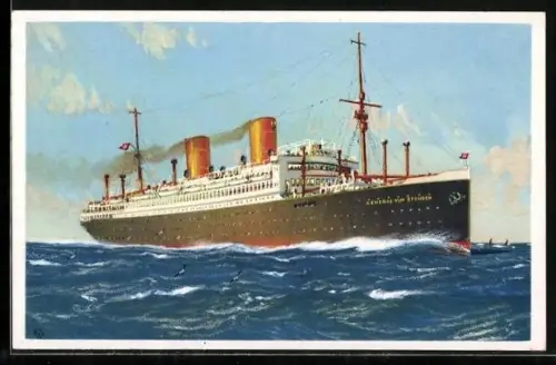 AK Ansicht des Doppelschraubendampfers General von Steuben in Fahrt, Passagierschiff