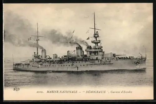 AK Cuirasse d`Escadre Démocratie, Kriegsschiff