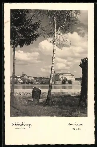 AK Schärding am Inn, Kurhaus und Ortsansicht