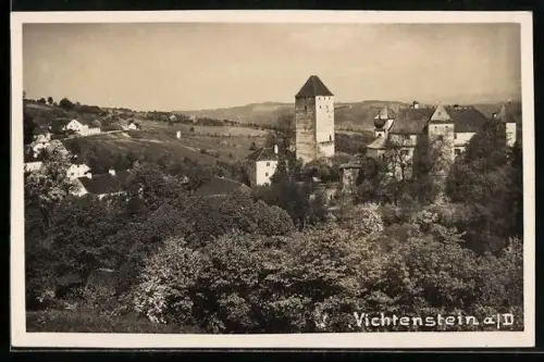 AK Vichtenstein a. D., Burg mit Wehrturm