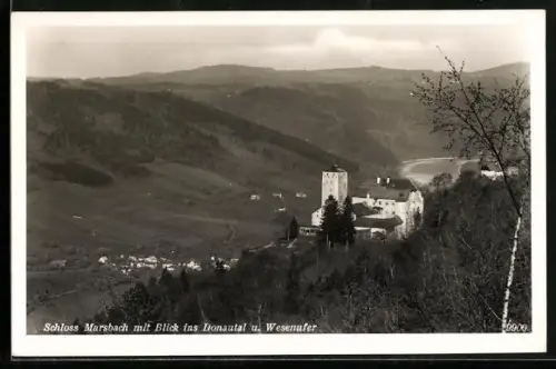 AK Marsbach, Schloss mit Blick ins Donautal und Wesenufer