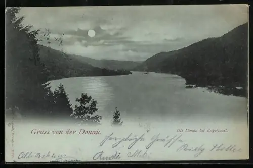 Mondschein-AK Engelszell, Donaupartie