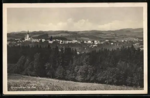 AK Gramastetten /Ob. Öst., Panorama mit Kirche