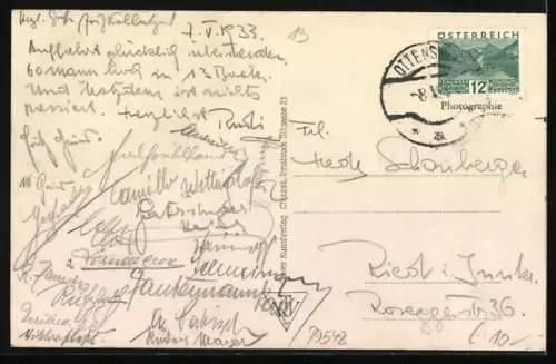 AK Ottensheim a. D., Donauufer mit Ortsansicht