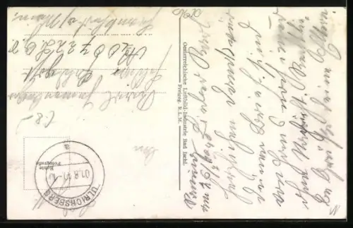 AK Schärding am Inn, Panorama mit Kirche