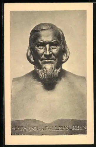 AK Büste des Dichters Hoffmann von Fallersleben