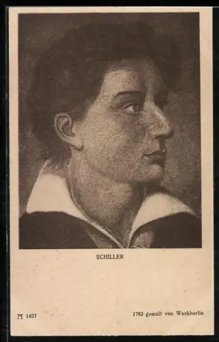 AK Porträt des jungen Friedrich Schiller