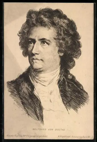 AK Wolfgang von Goethe Portrait