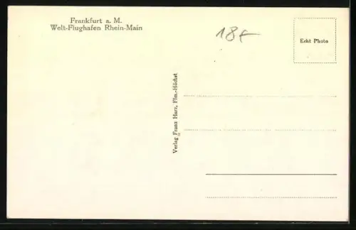 AK Frankfurt a. M., Flughafen Rhein-Main mit flaggen