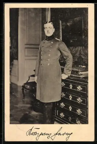 AK Erzherzog Karl Franz Joseph von Sachsen in Uniform