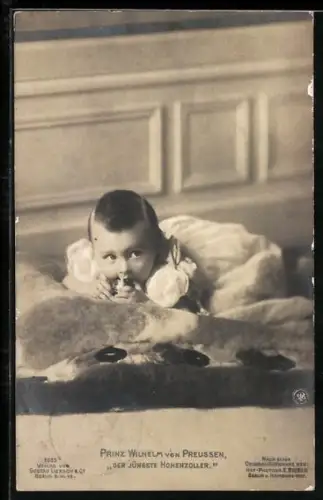 AK Prinz Wilhelm, der jüngste Hohenzoller