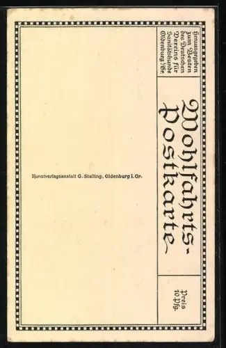 AK Portrait Paul von Hindenburg in ordenbehangener Uniform mit Pickelhaube