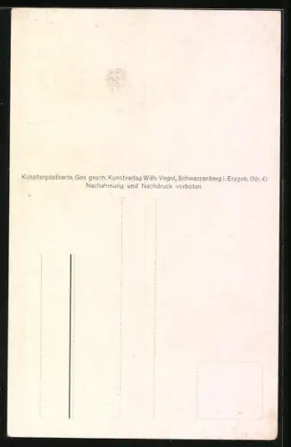 Lied-AK Hilmar Mückenberger:  `s Bärbele