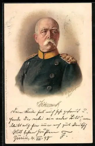 AK Porträt Otto v. Bismarcks