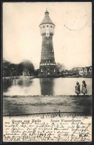 AK Heide / Holstein, Neuer Wasserturm