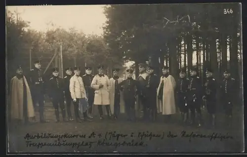 AK Königsbrück /Sa., Truppen-Übungs-Platz, Ausbildungskurs A 4 der Reserveoffiziere