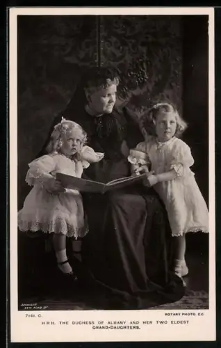 AK H. R. H. the Duchess of Albany and her tow eldest Grand-Daughters
