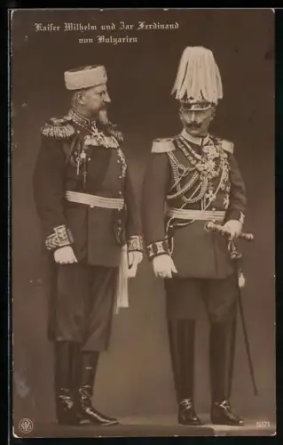 AK Zar Ferdinand von Bulgarien und Kaiser Wilhelm II.