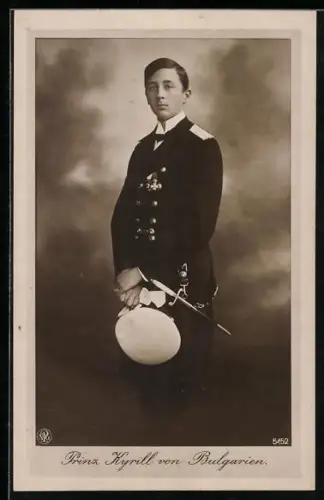 AK Portrait von Prinz Kyrill von Bulgarien