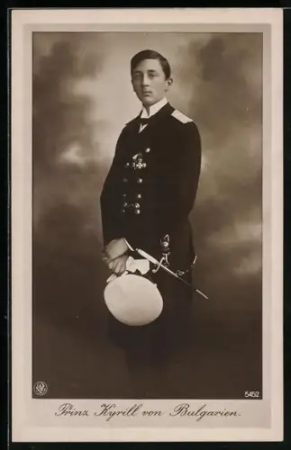 AK Portrait von Prinz Kyrill von Bulgarien