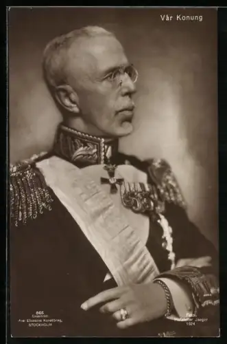 AK König von Schweden in Uniform