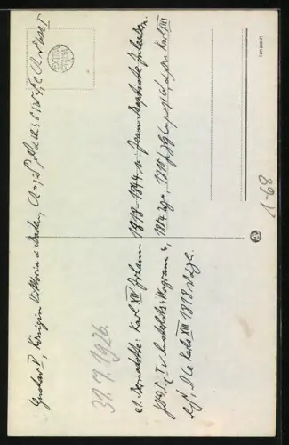 AK König von Schweden in Uniform