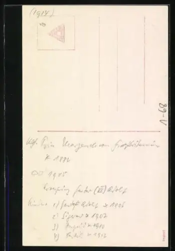 AK Var Kronprinsessa med Prinsessan Ingrid och Prins Bertil