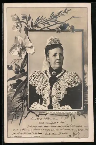 AK Königin von Schweden und von Norwegen