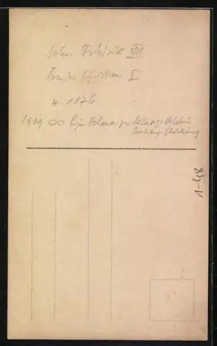 AK Prinz Harald von Dänemark in Anzug mit Krawatte und Stehkragen