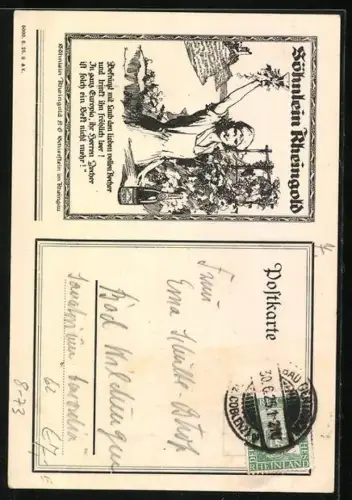 Künstler-AK Reklame Söhnlein Rheingold Wein