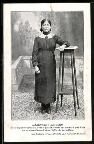 AK Marguerite Beausire, La Familie du Rameau d`Olivier Carte No. 6