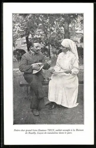 AK Gustave Truy a la Maison de Reuilly, La Famille du Rameau d`Olivier, Carte No. 19