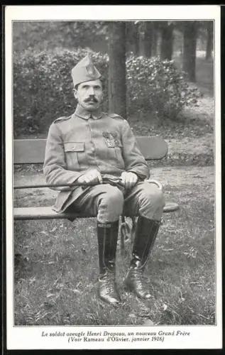 AK Soldat Henri Drapeau, La Familie du Rameau d`Olivier Carte No. 37