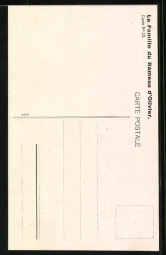 AK Sergent Adrien Momboeuf lit en Braille un texte qu`il dicte au sergent Brun, La Familie du Rameau d`Olivier No. 22