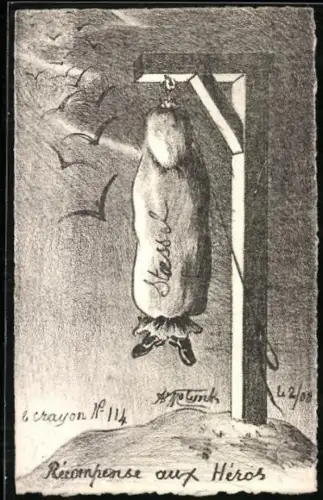 Künstler-AK sign. Molynk: Récornpense aux Héros