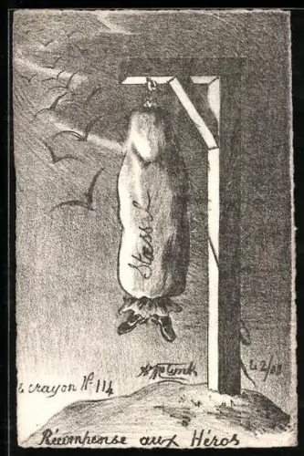 Künstler-AK sign. Molynk: Récornpense aux Héros