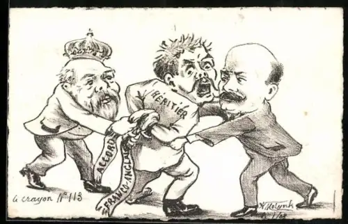 Künstler-AK sign. A. Molynk: Mann wird gefesselt