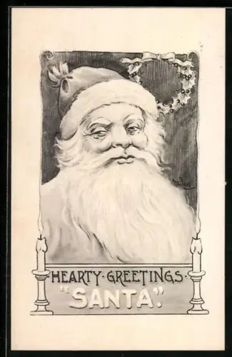 AK Weihnachtsgruss, Weihnachtsmann