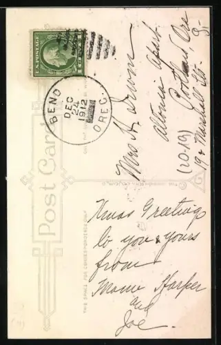 AK Weihnachtsgruss, Weihnachtsmann