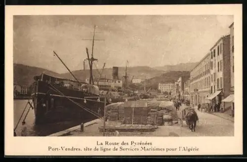 AK Port-Vendres, Tête de ligne de Services Maritimes pour l`Algérie