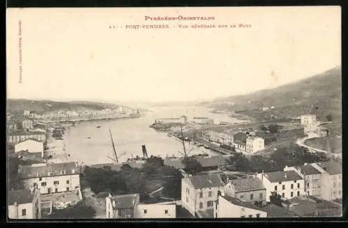 AK Port-Vendres, Vue générale sur le Port