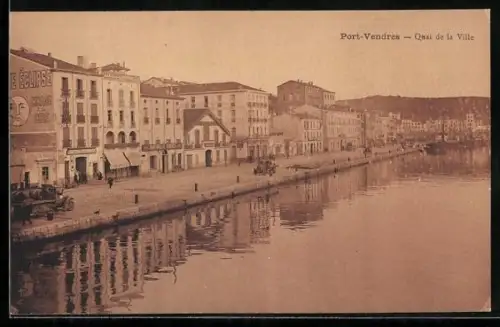 AK Port-Vendres, Quai de la Ville