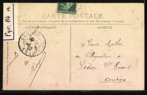 AK Amélie-les-Bains, Vue prise du chemin de Montalba