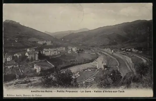 AK Amélie-les-Bains, La Gare dans la Vallée d`Arles-sur-Tech, Petite Provence